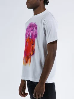 CARHARTT WIP T-Shirt<T-SHIRT S/S BABYBRUSH DUCK Bianco, Viola, Fluo