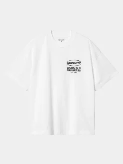 CARHARTT WIP T-Shirt<T-SHIRT S/S BODY OF WORK Bianco, Nero