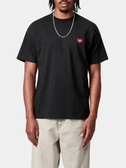 CARHARTT WIP T-Shirt<T-SHIRT S/S HEART II HARTT Bianco, Nero, Rosso