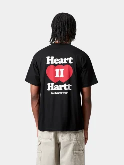 CARHARTT WIP T-Shirt<T-SHIRT S/S HEART II HARTT Bianco, Nero, Rosso