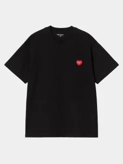 CARHARTT WIP T-Shirt<T-SHIRT S/S HEART II HARTT Bianco, Nero, Rosso