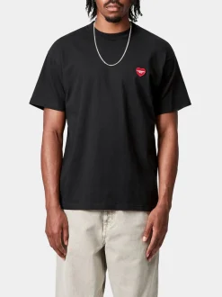 CARHARTT WIP T-Shirt<T-SHIRT S/S HEART II HARTT Bianco, Nero, Rosso