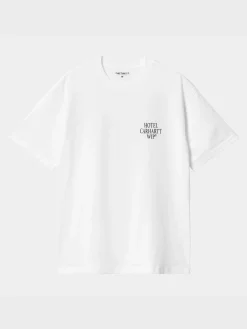 CARHARTT WIP T-Shirt<T-SHIRT S/S HOTEL KEYS Bianco, Nero