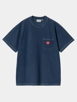 CARHARTT WIP T-Shirt<T-SHIRT S/S INGO POCKET Blu, Rosso