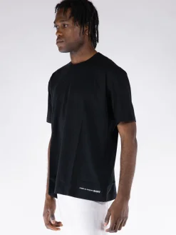 COMME DES GARCONS SHIRT T-Shirt<T-SHIRT S/S OVERSIZE CON LOGO Bianco, Nero