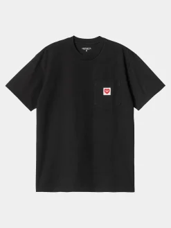 CARHARTT WIP T-Shirt<T-SHIRT S/S POCKET HEART Nero