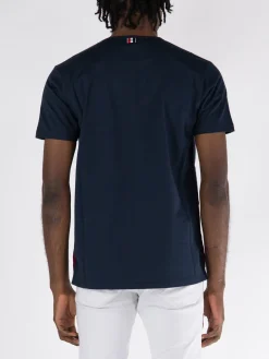 THOM BROWNE T-Shirt<T-SHIRT SS RWB POCKET TEE IN MEDIUM WEIGHT J Nero