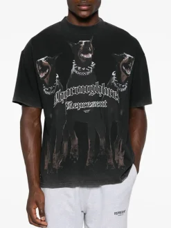 REPRESENT CLOTHING T-Shirt<T-SHIRT THOROUGHBRED Bianco, Marrone, Nero