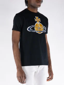 VIVIENNE WESTWOOD. T-Shirt<T-SHIRT TIME MACHINE CLASSIC Blu, Giallo, Nero, Rosso