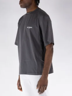 WE11DONE. T-Shirt<T-SHIRT WAVE LOGO Bianco, Grigio