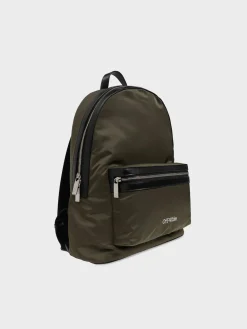 OFF-WHITE Zaini<ZAINO ROUND BACKPACK Nero, Verde